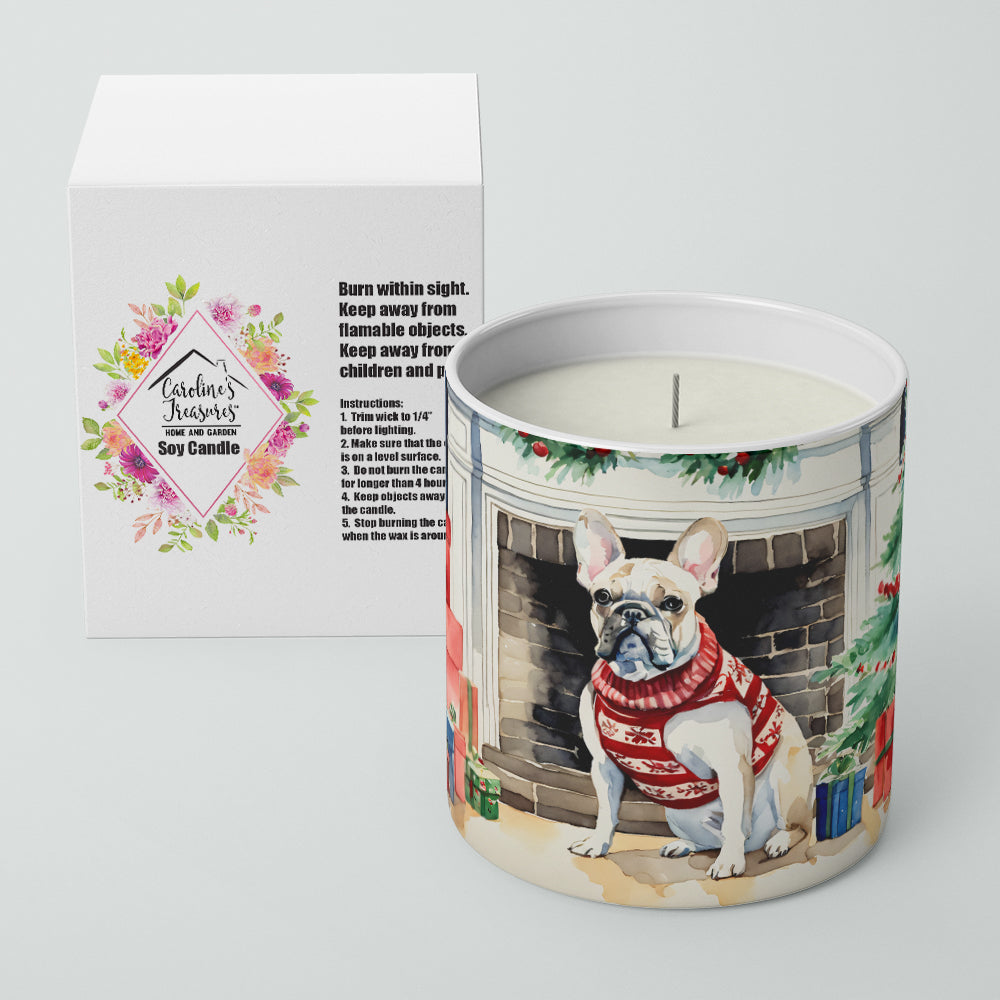 Buy this French Bulldog Cozy Christmas Decorative Soy Candle