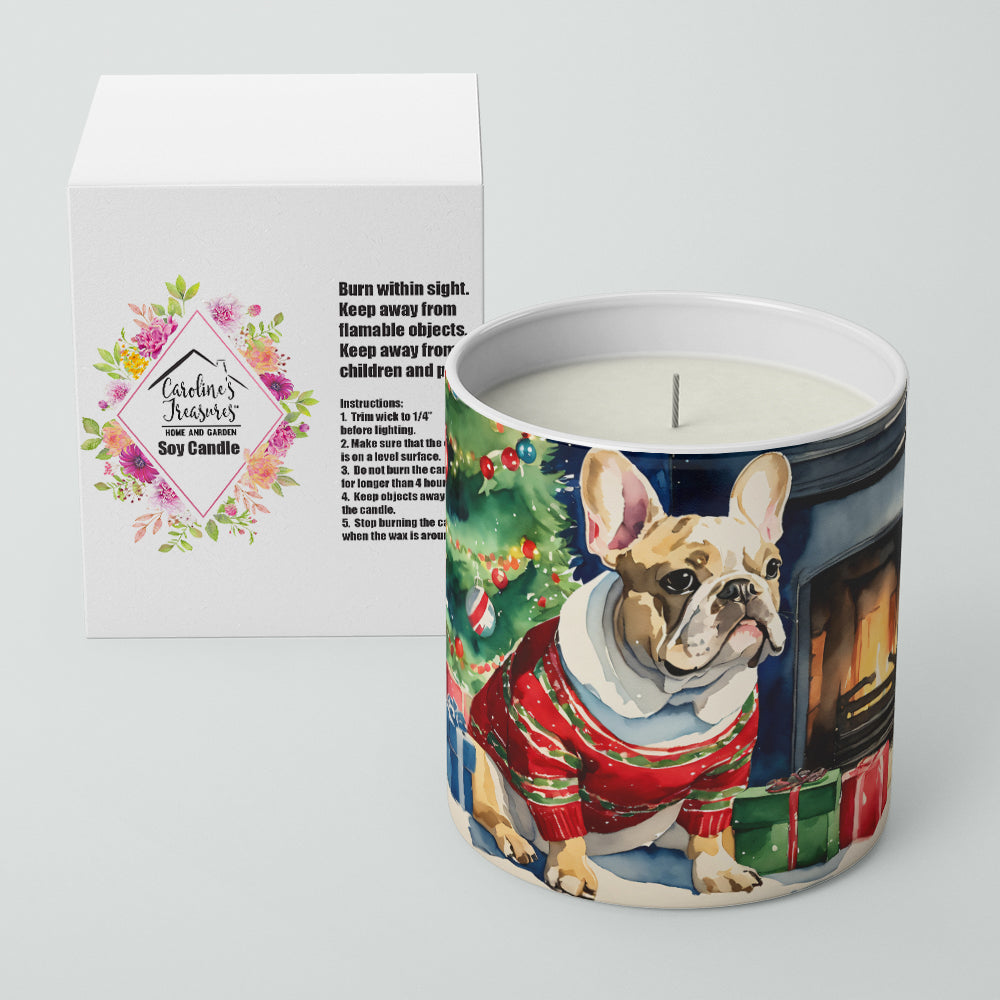 French Bulldog Cozy Christmas Decorative Soy Candle