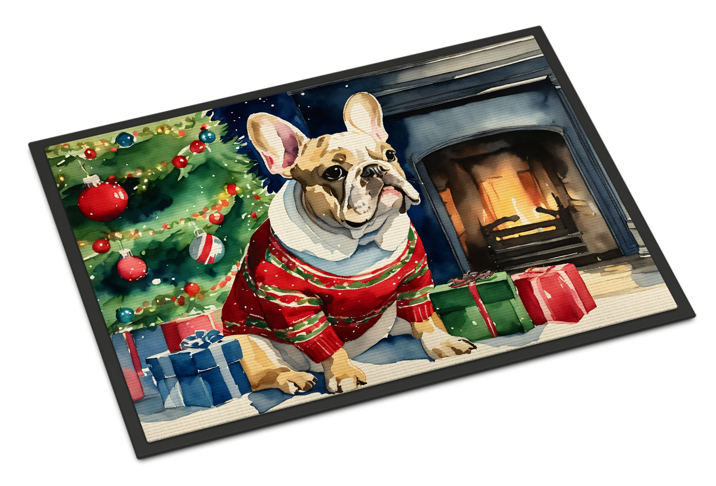 Buy this French Bulldog Cozy Christmas Doormat