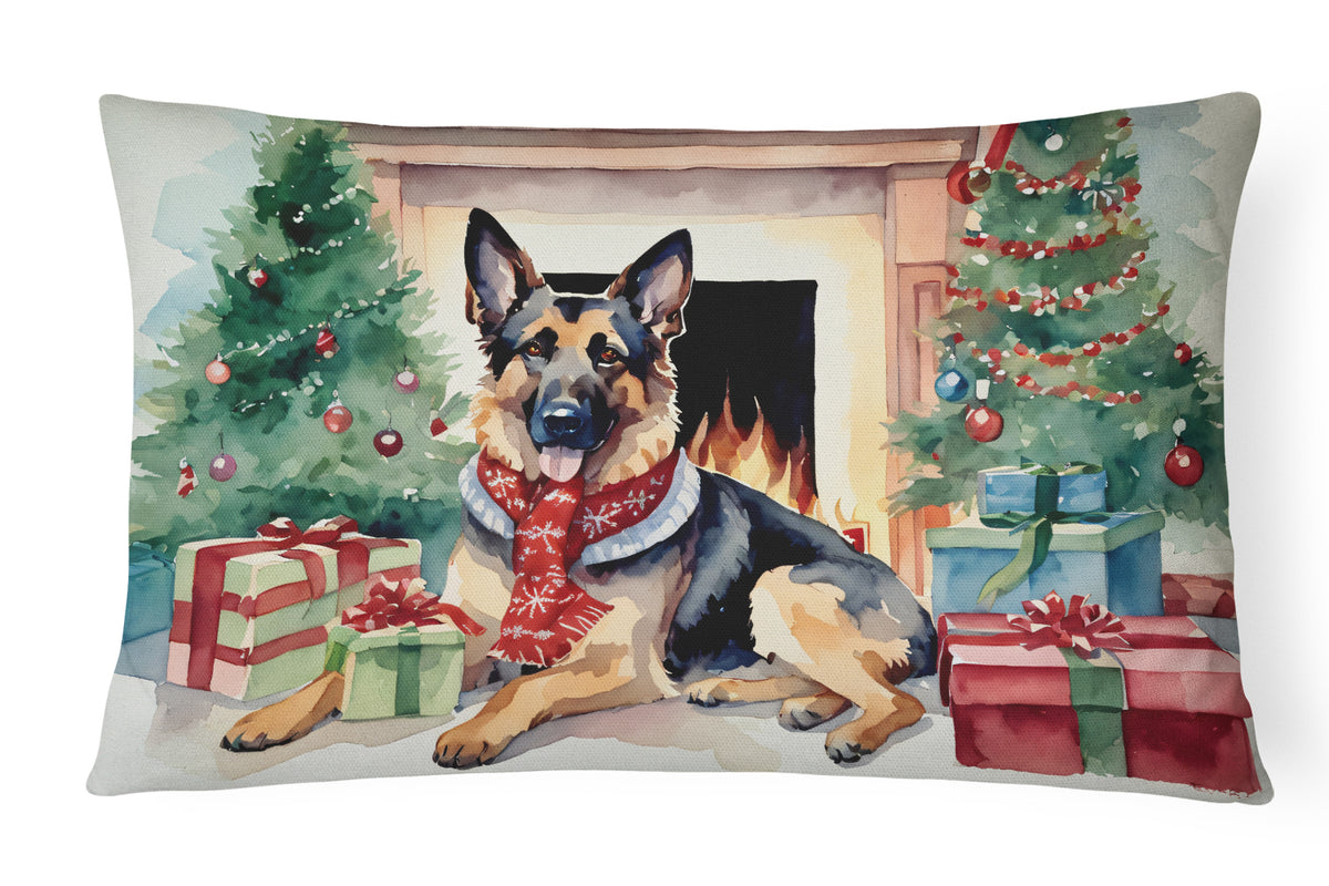 Buy this German Shepherd Cozy Christmas Throw Pillow