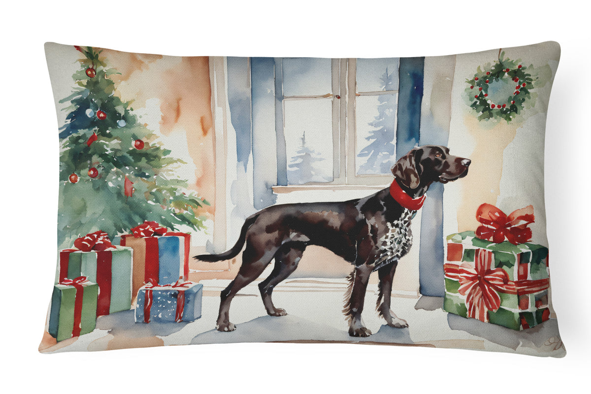 Buy this German Shorthaired Pointer Cozy Christmas Throw Pillow