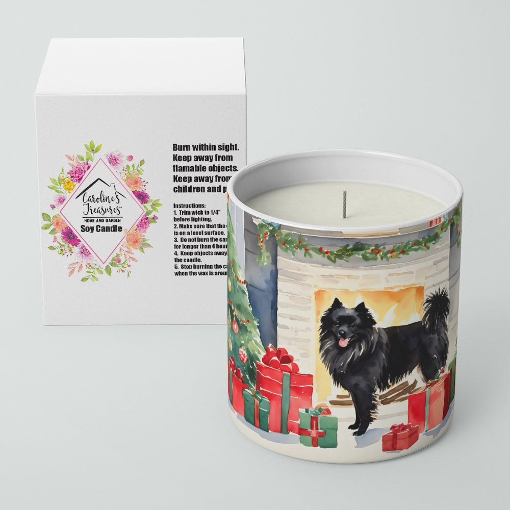 Caroline's Treasures German Spitz Cozy Christmas Decorative Soy Candle