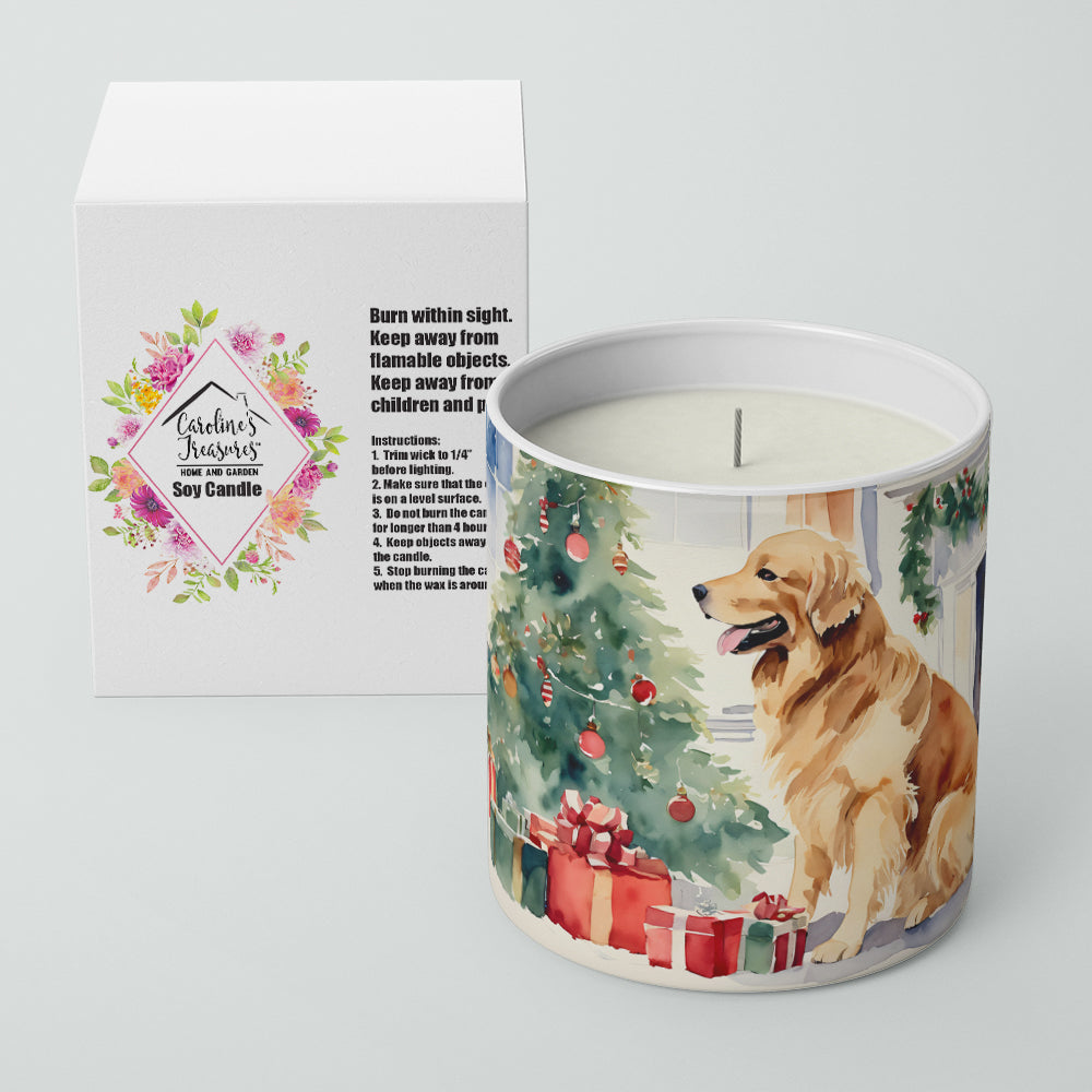 Buy this Golden Retriever Cozy Christmas Decorative Soy Candle