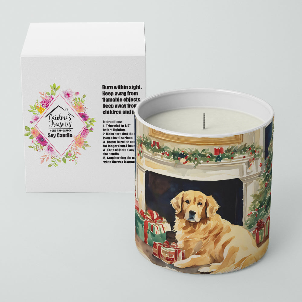 Buy this Golden Retriever Cozy Christmas Decorative Soy Candle