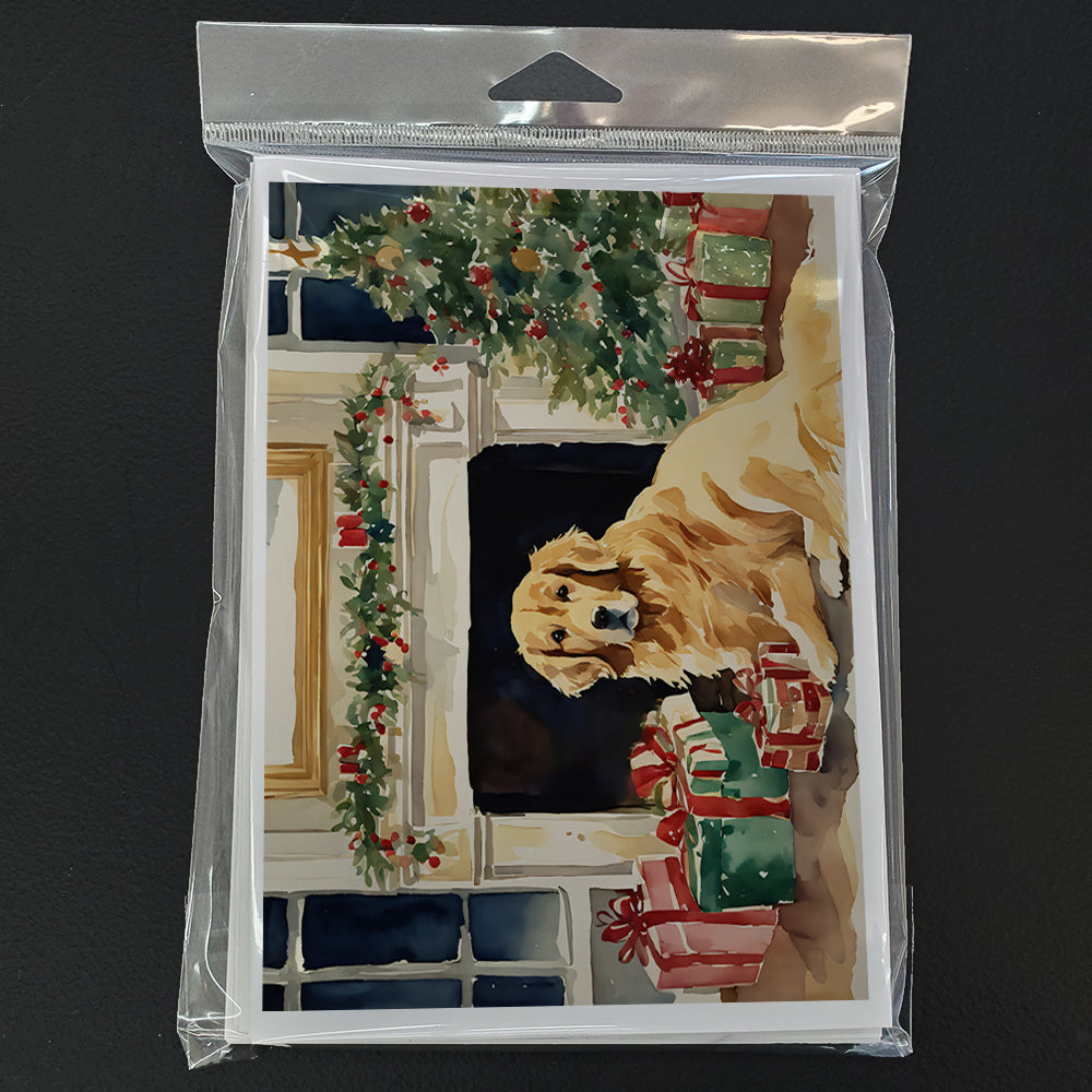 Golden Retriever Cozy Christmas Greeting Cards Pack of 8