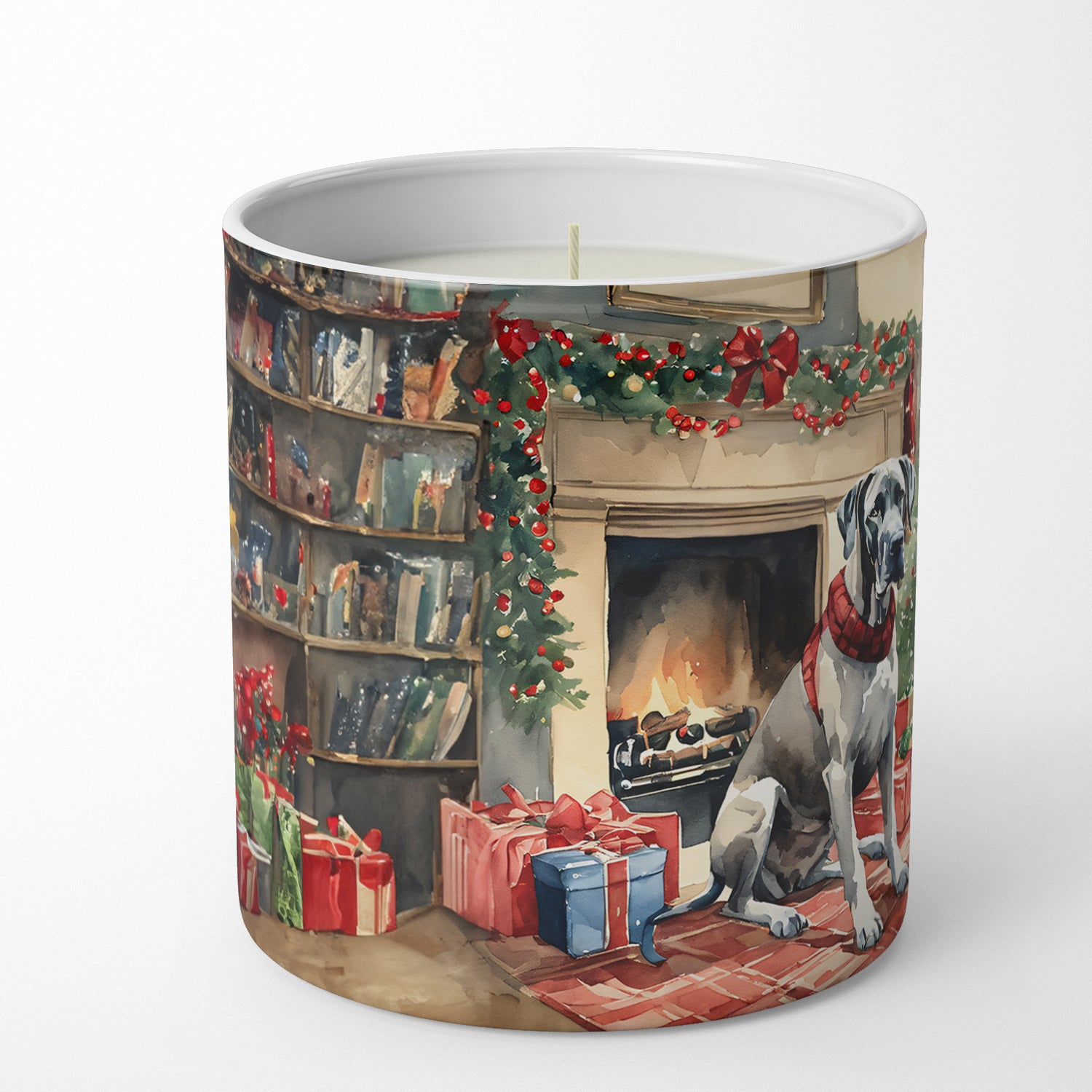 Great Dane Cozy Christmas Decorative Soy Candle