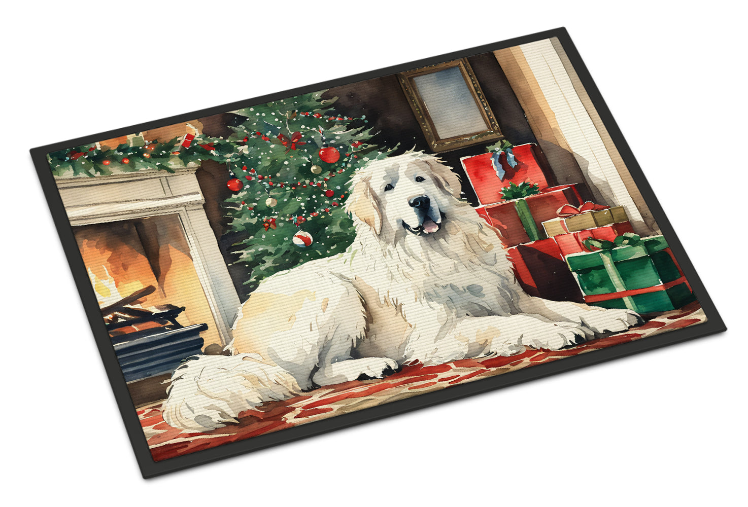 Buy this Great Pyrenees Cozy Christmas Doormat