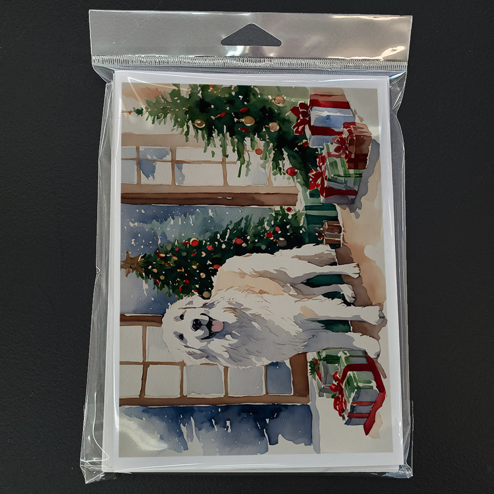 Great Pyrenees Cozy Christmas Greeting Cards Pack of 8