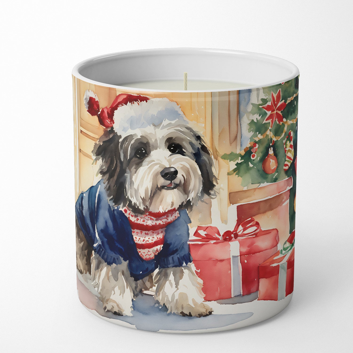 Havanese Cozy Christmas Decorative Soy Candle