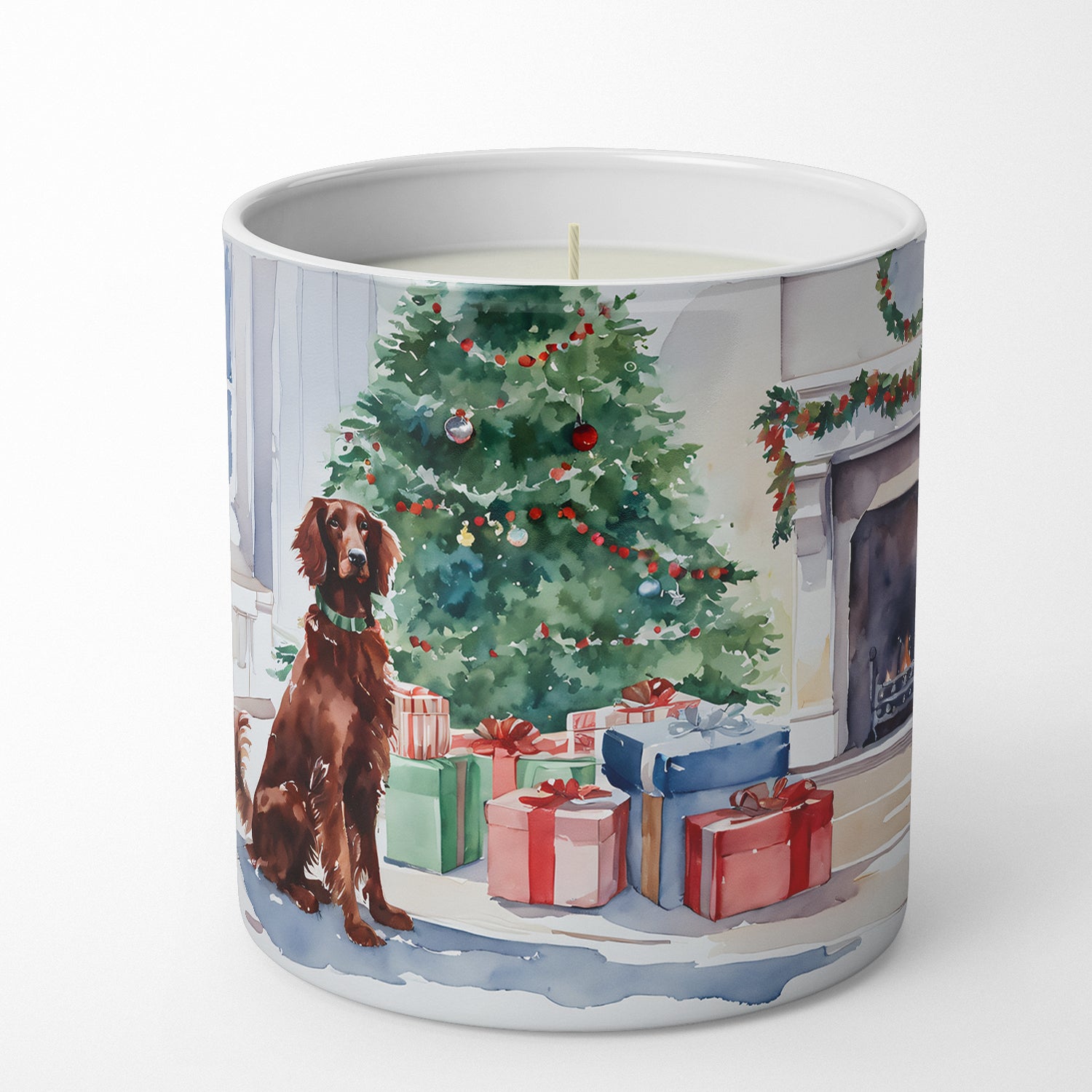 Buy this Irish Setter Cozy Christmas Decorative Soy Candle