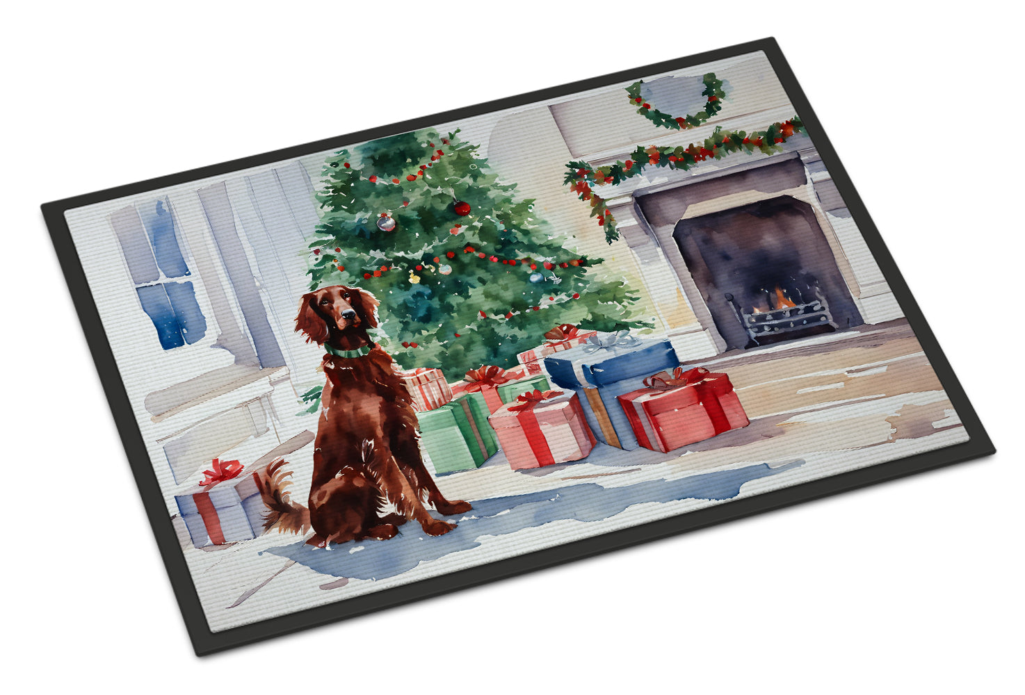 Buy this Irish Setter Cozy Christmas Doormat