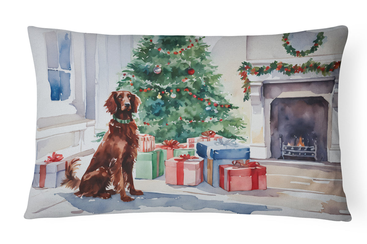 Buy this Irish Setter Cozy Christmas Throw Pillow