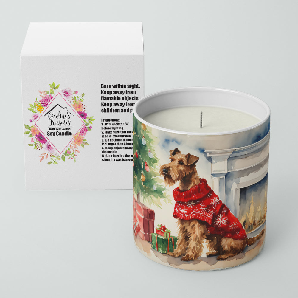 Irish Terrier Cozy Christmas Decorative Soy Candle