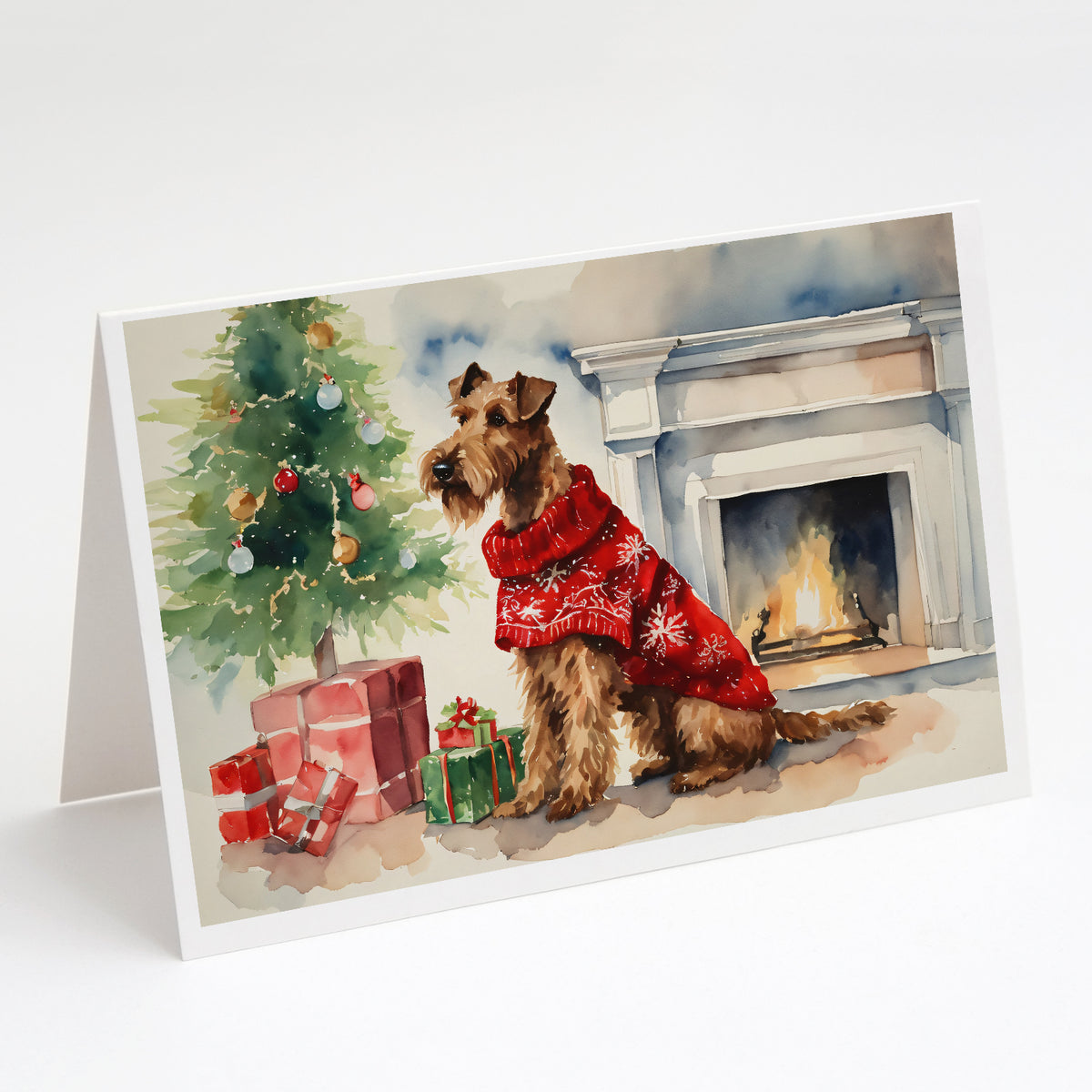 Buy this Irish Terrier Cozy Christmas Greeting Cards Pack of 8