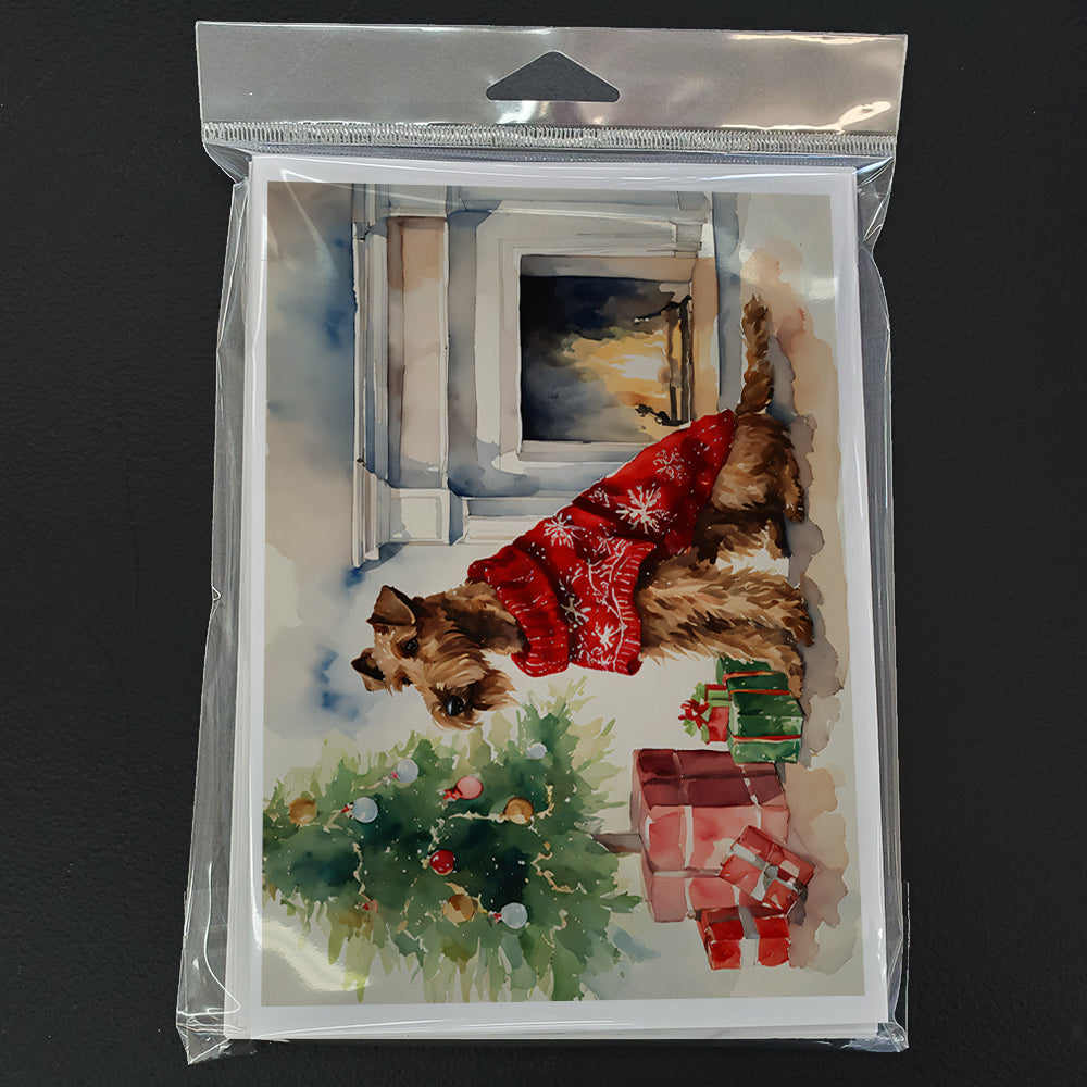 Irish Terrier Cozy Christmas Greeting Cards Pack of 8