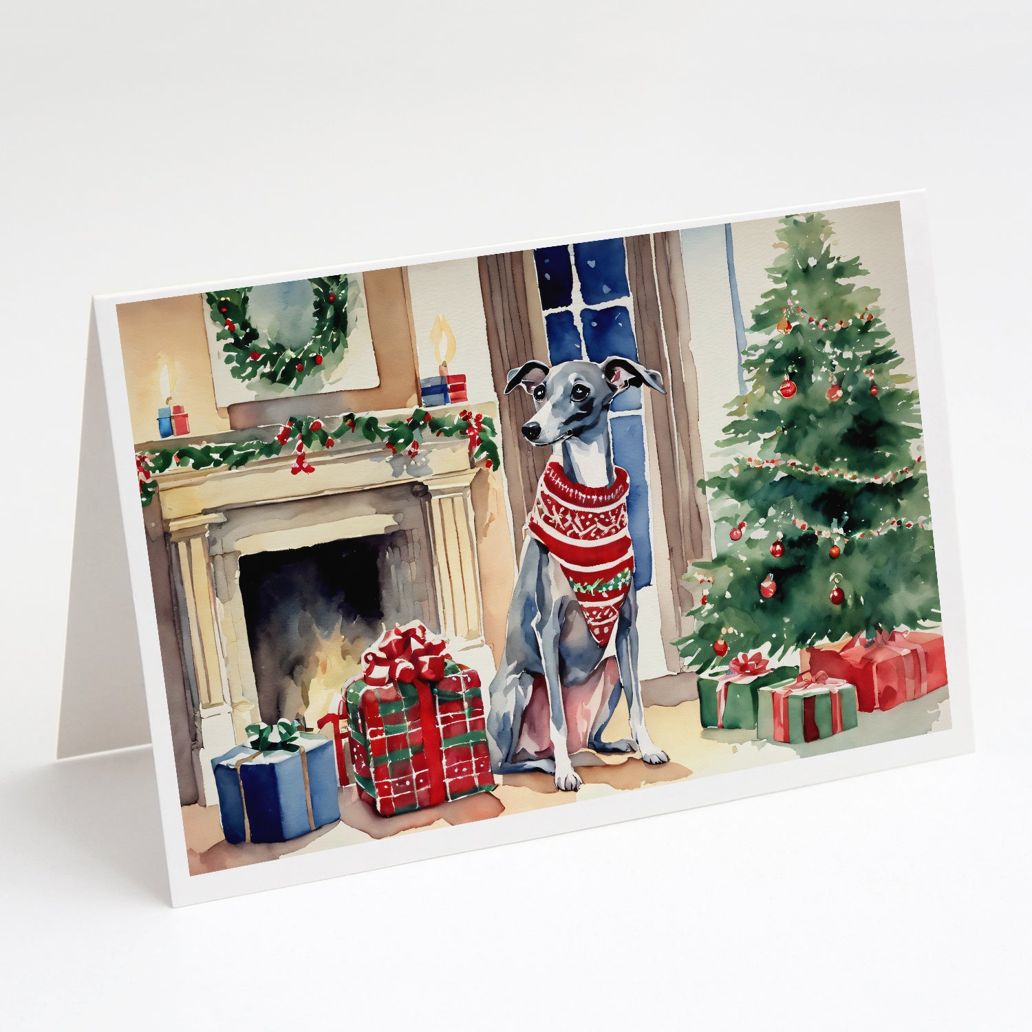 Buy this Italian Greyhound Cozy Christmas Greeting Cards Pack of 8