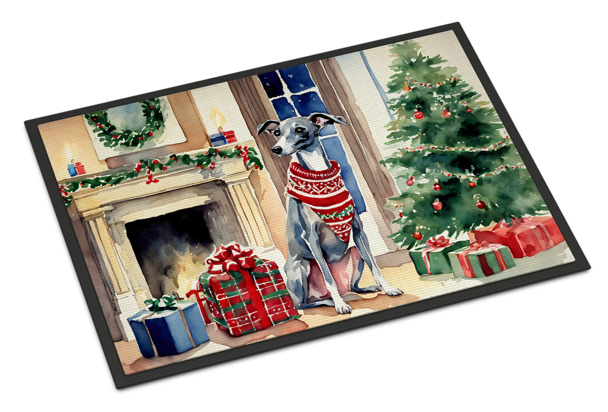 Buy this Italian Greyhound Cozy Christmas Doormat