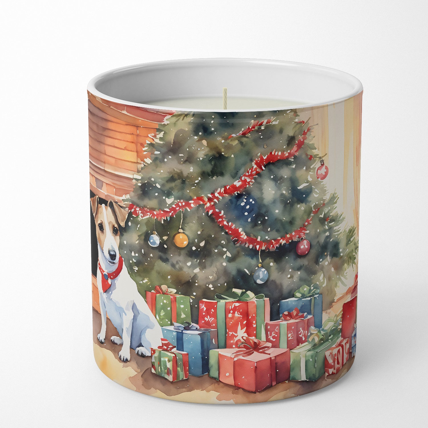 Buy this Jack Russell Terrier Cozy Christmas Decorative Soy Candle