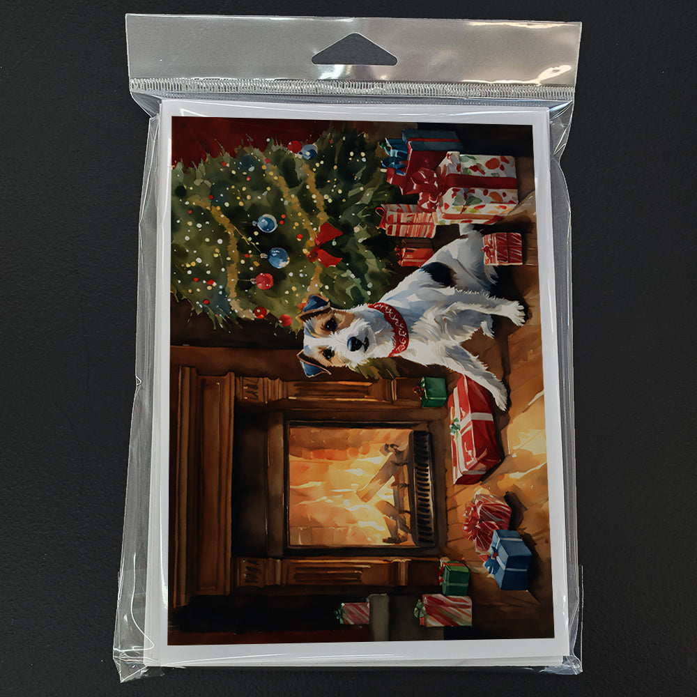 Jack Russell Terrier Cozy Christmas Greeting Cards Pack of 8
