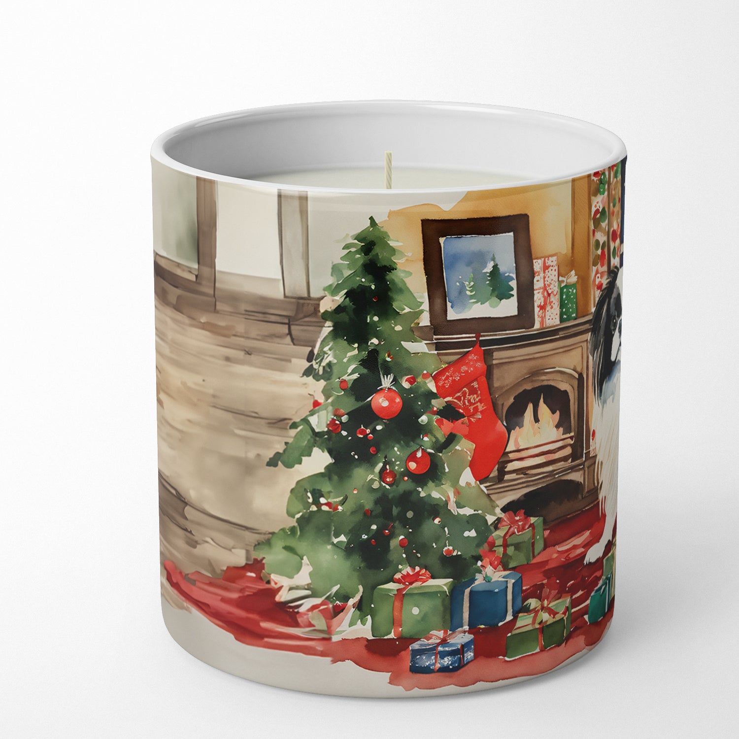 Japanese Chin Cozy Christmas Decorative Soy Candle