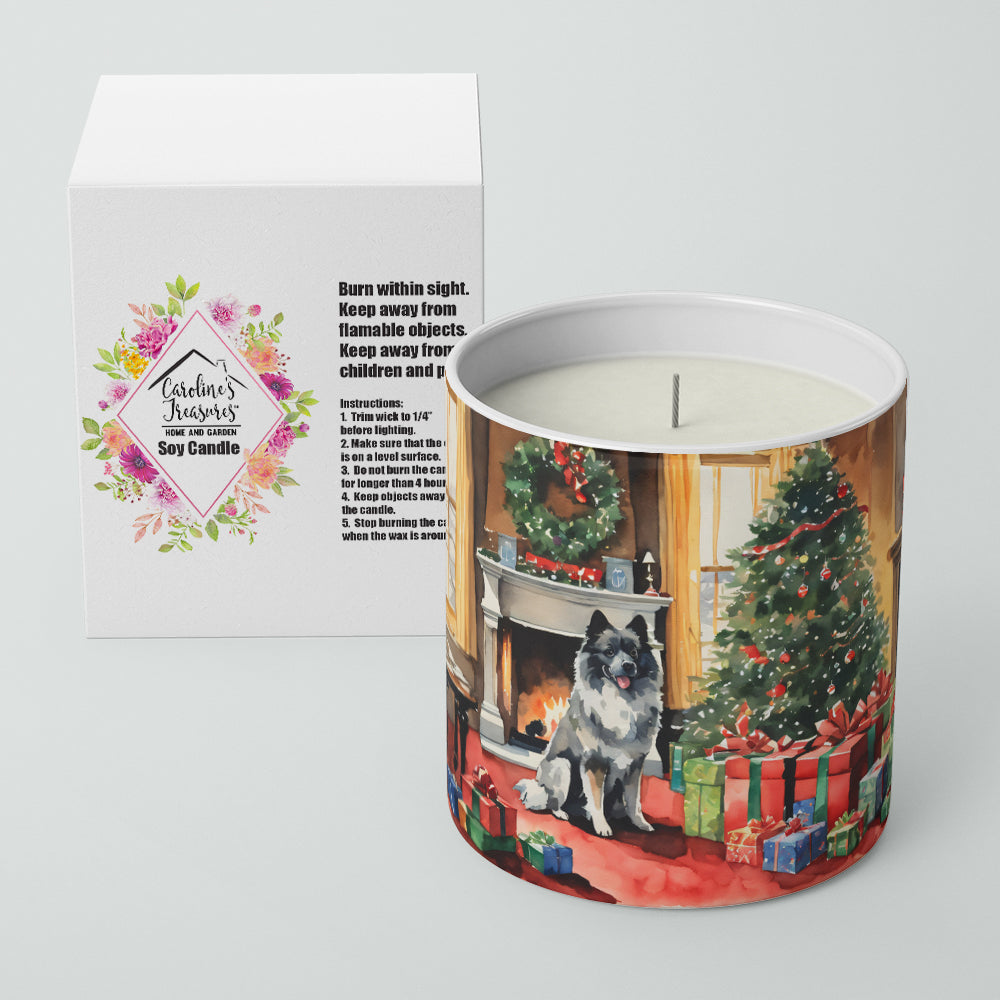 Buy this Keeshond Cozy Christmas Decorative Soy Candle