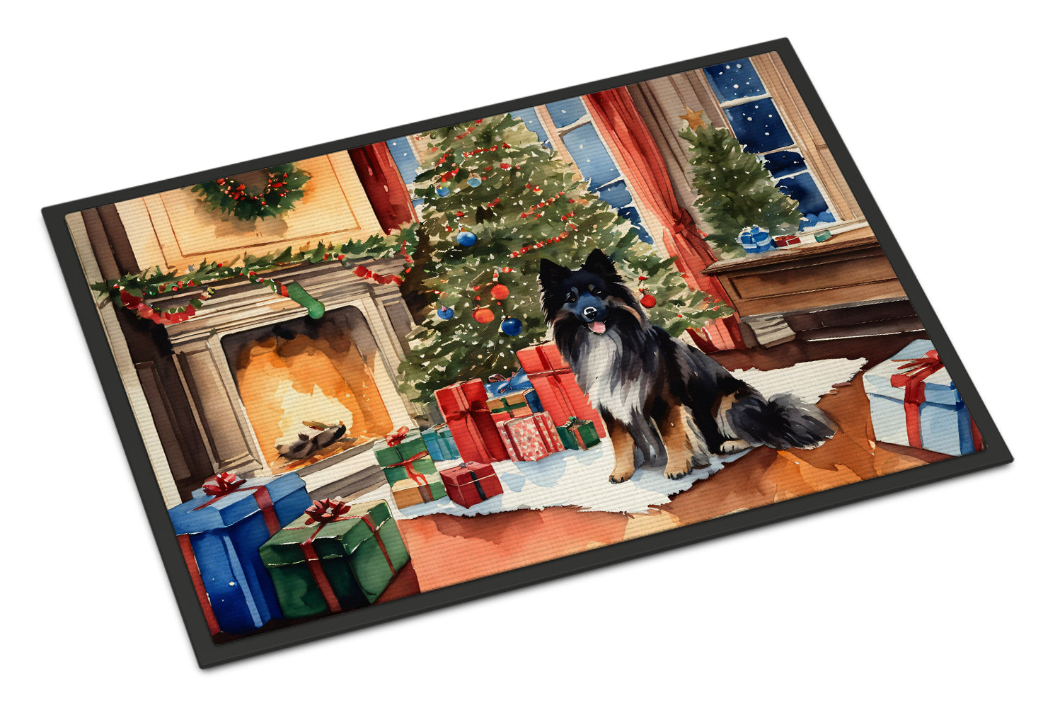 Buy this Keeshond Cozy Christmas Doormat
