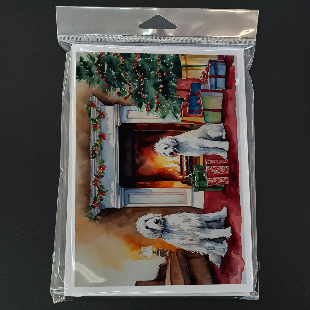 Komondor Cozy Christmas Greeting Cards Pack of 8