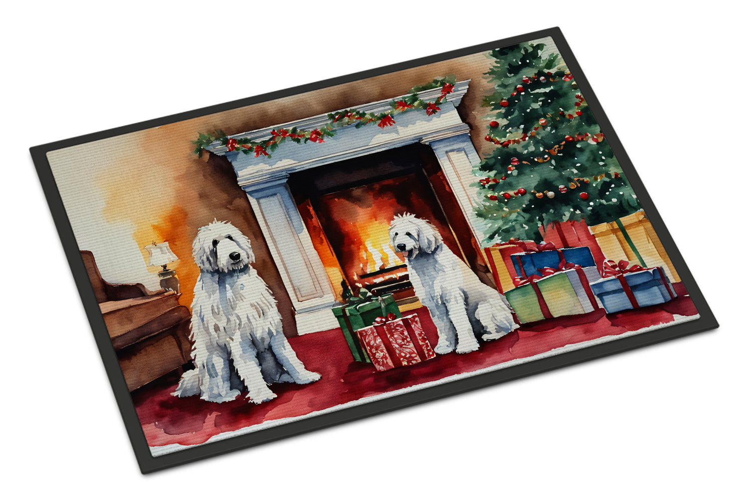 Buy this Komondor Cozy Christmas Doormat