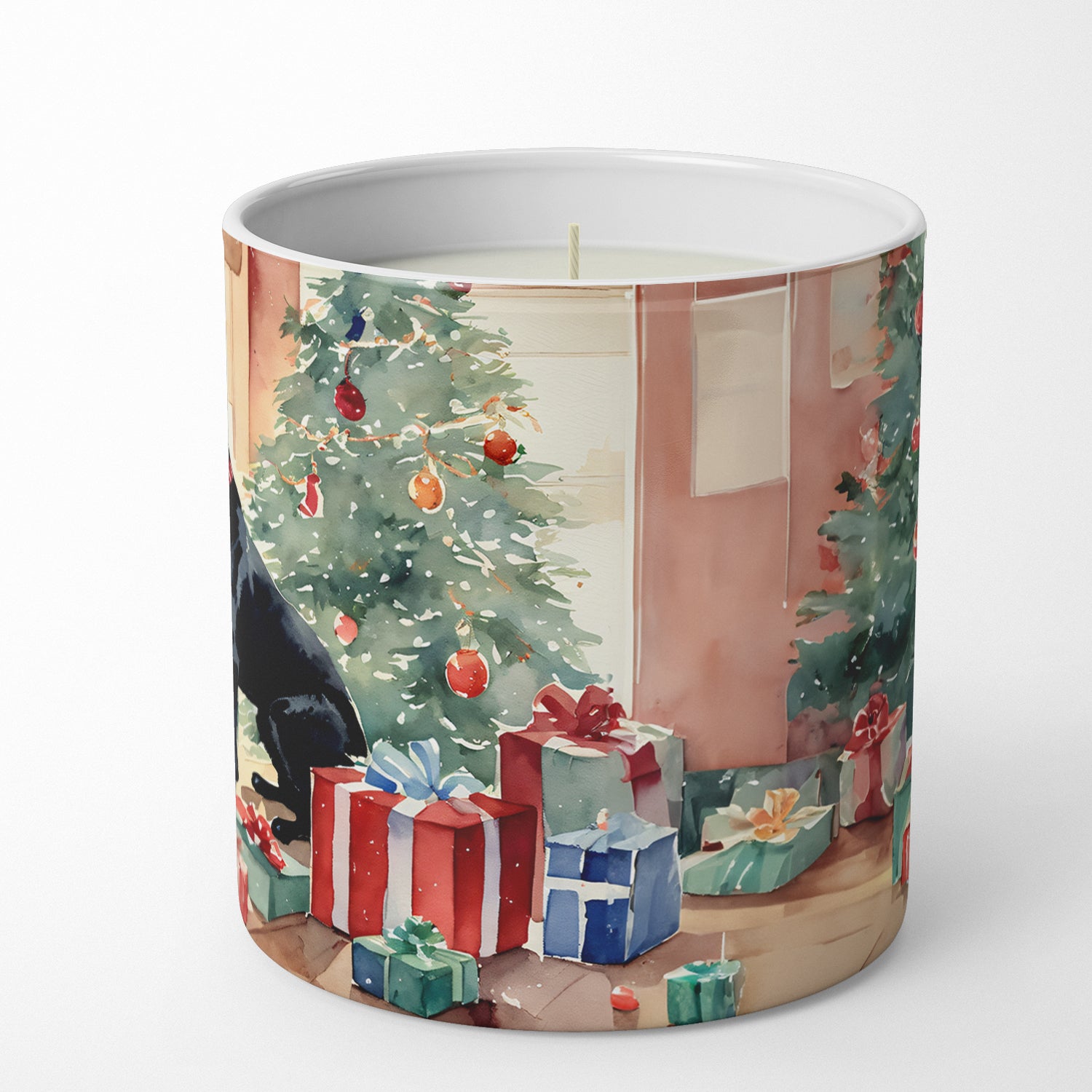 Labrador Retriever Cozy Christmas Decorative Soy Candle