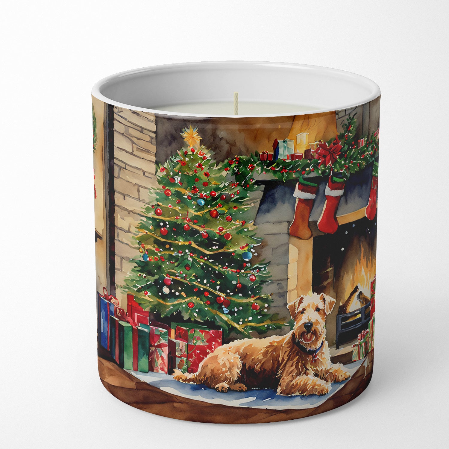 Buy this Lakeland Terrier Cozy Christmas Decorative Soy Candle