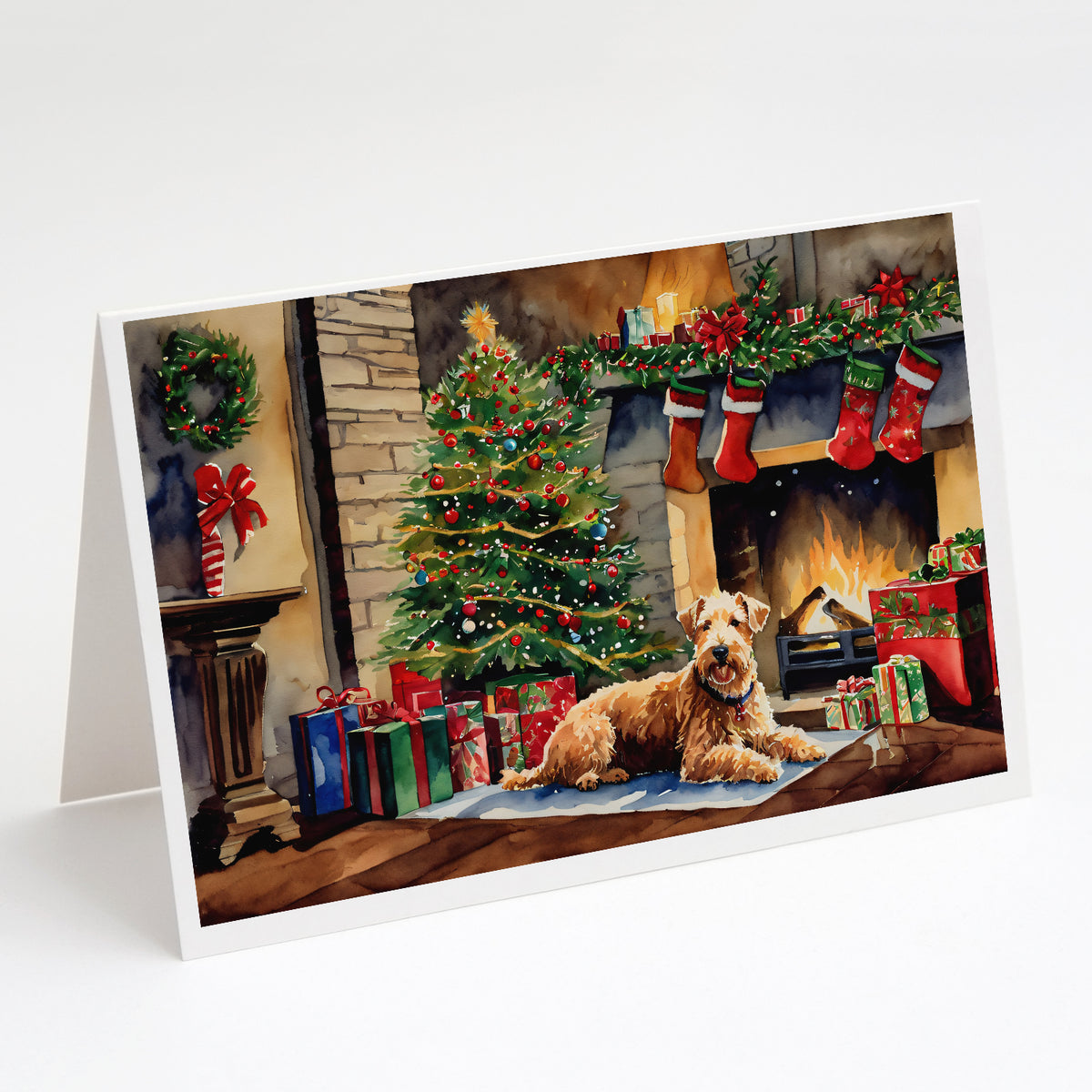 Buy this Lakeland Terrier Cozy Christmas Greeting Cards Pack of 8