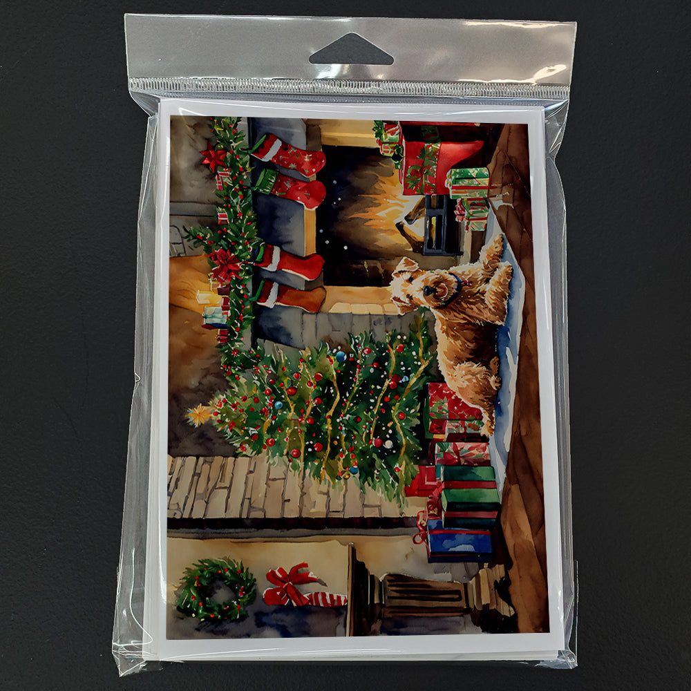 Lakeland Terrier Cozy Christmas Greeting Cards Pack of 8
