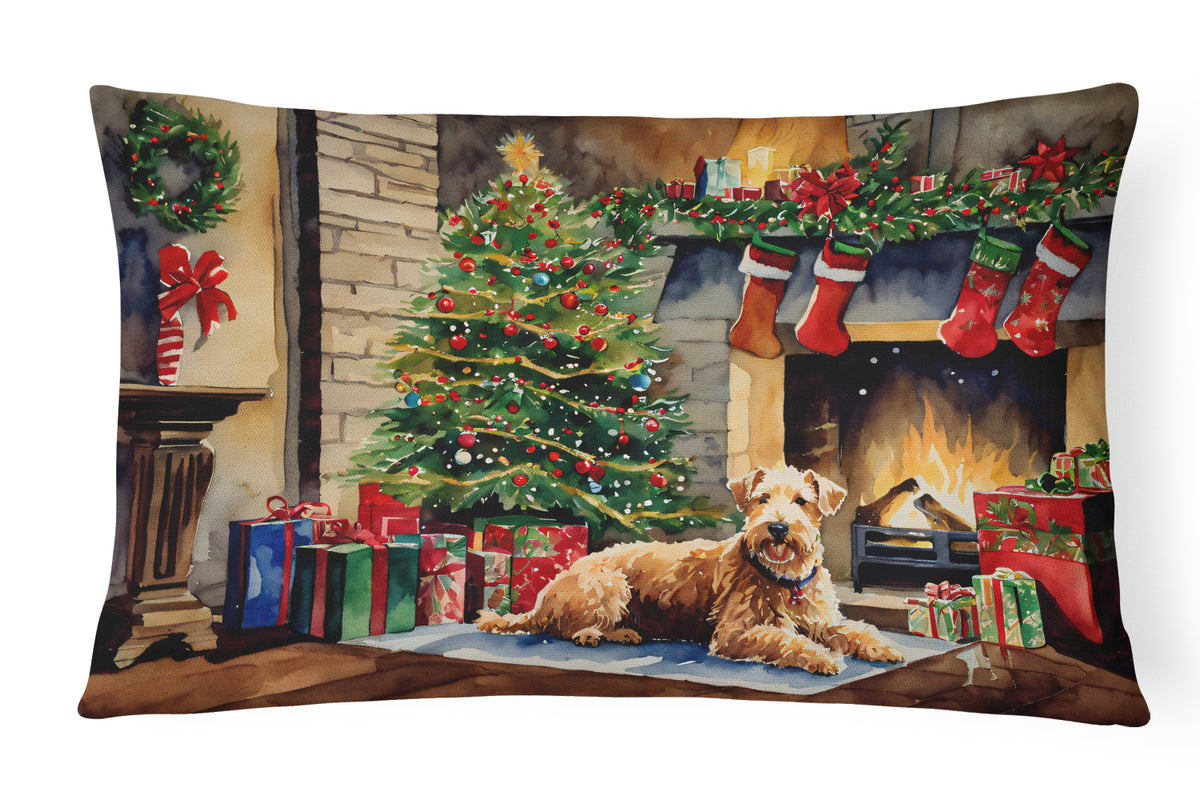 Buy this Lakeland Terrier Cozy Christmas Throw Pillow