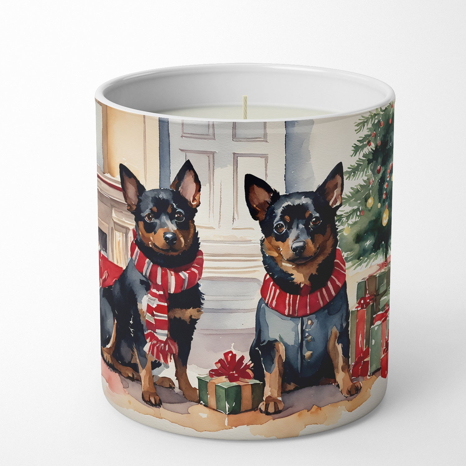 Buy this Lancashire Heeler Cozy Christmas Decorative Soy Candle