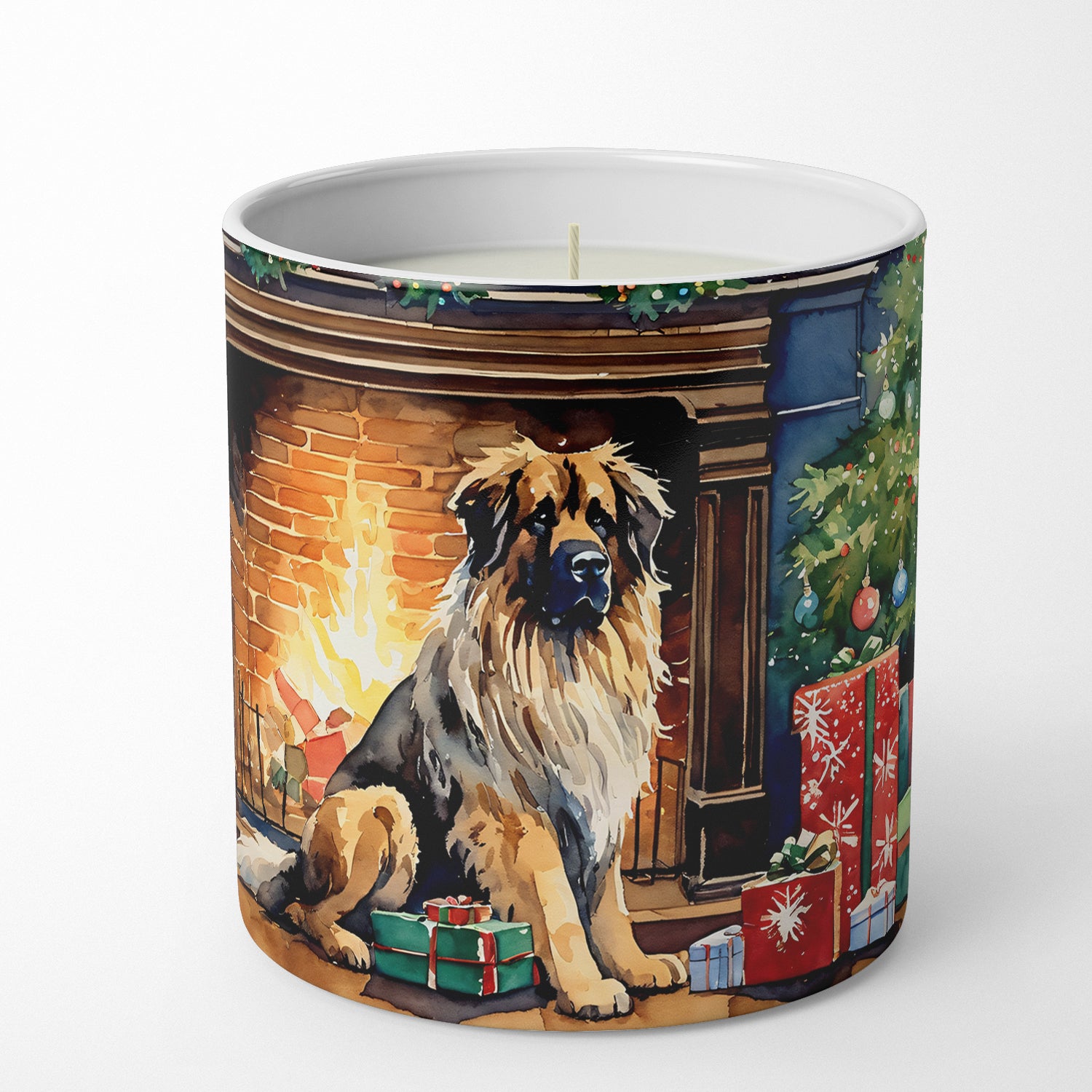 Buy this Leonberger Cozy Christmas Decorative Soy Candle