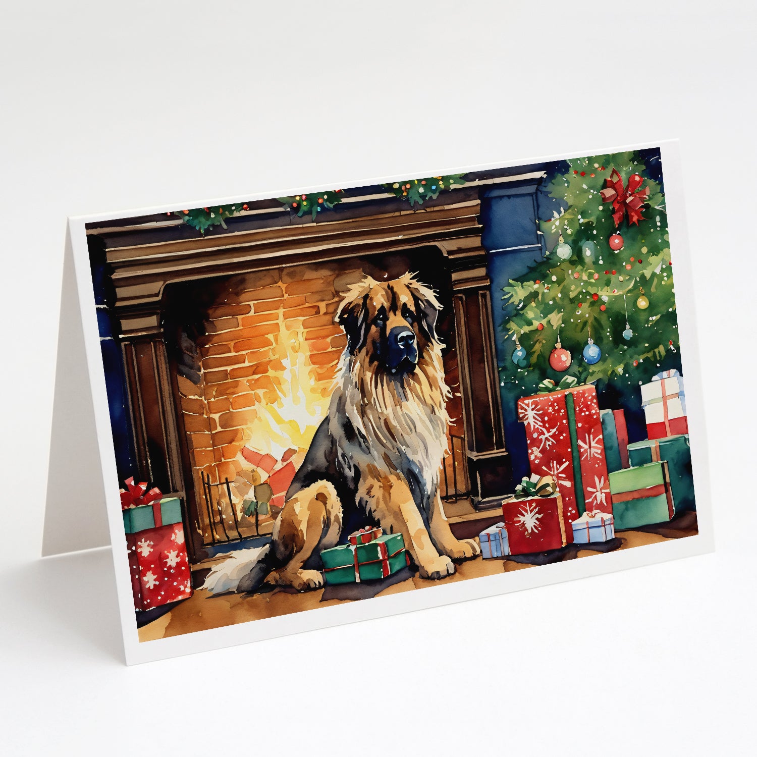 Buy this Leonberger Cozy Christmas Greeting Cards Pack of 8
