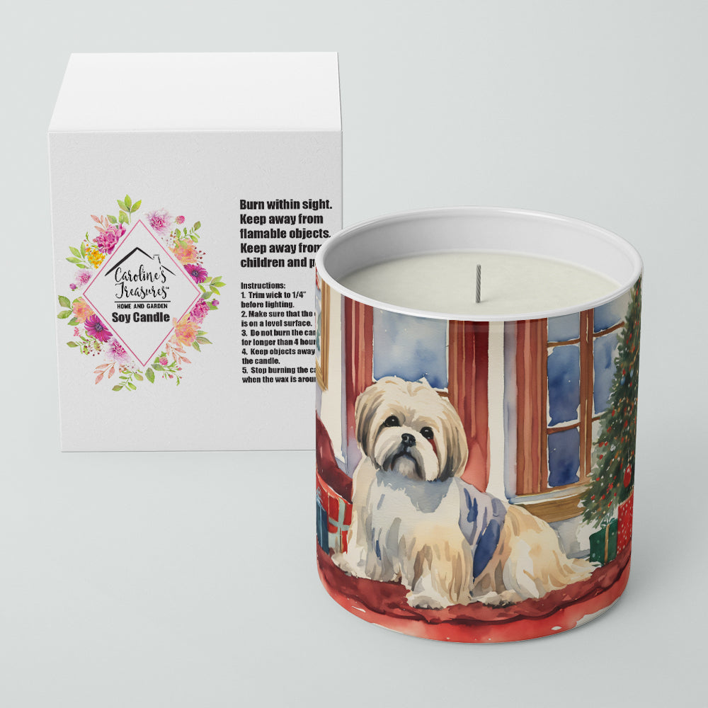 Buy this Lhasa Apso Cozy Christmas Decorative Soy Candle