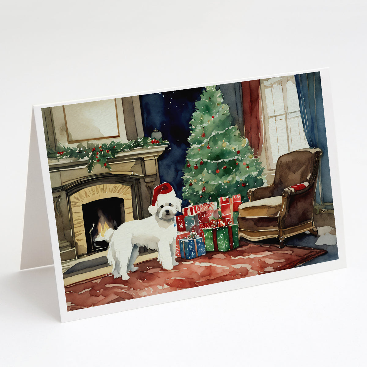 Buy this Maltese Cozy Christmas Greeting Cards Pack of 8