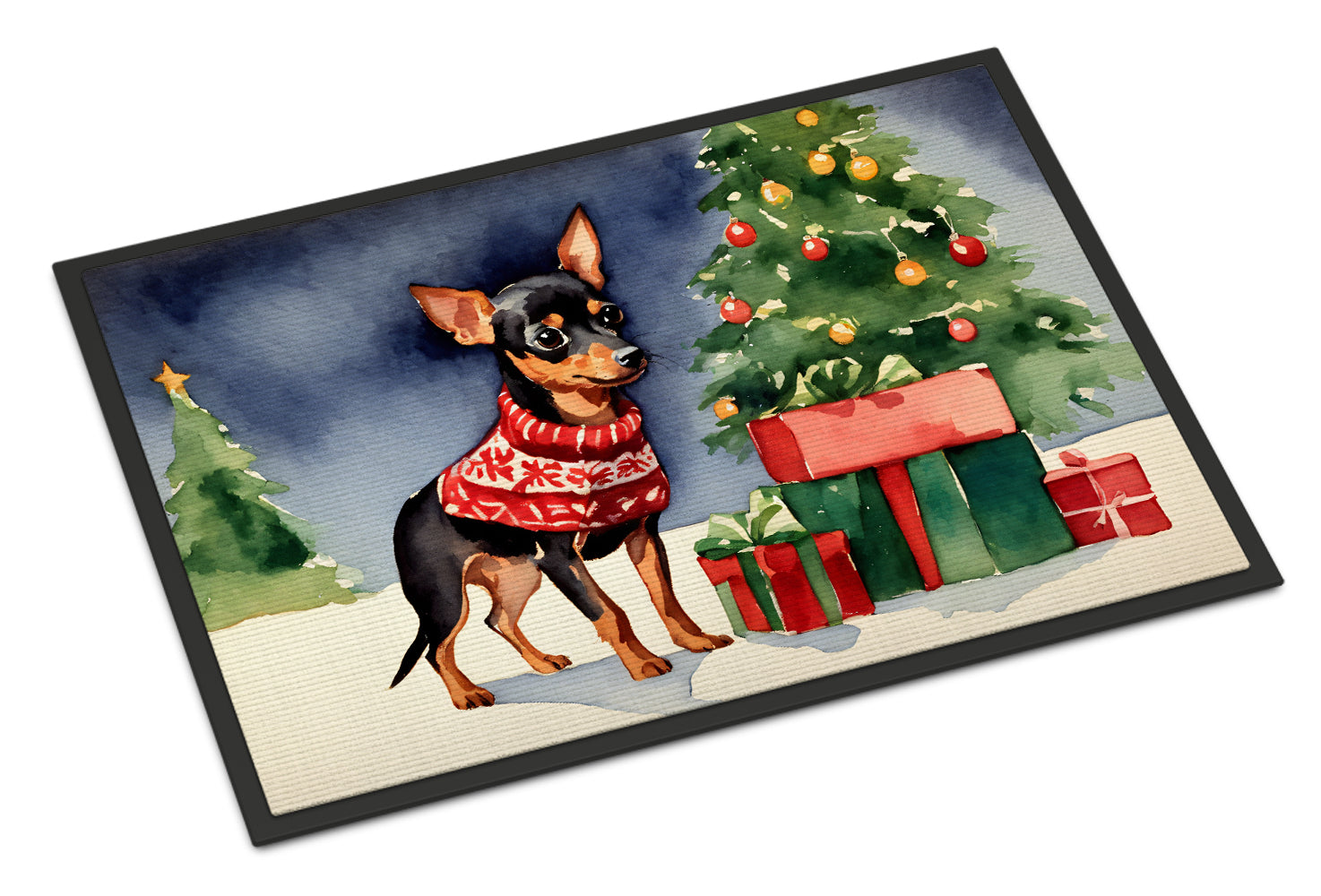Buy this Miniature Pinscher Cozy Christmas Doormat