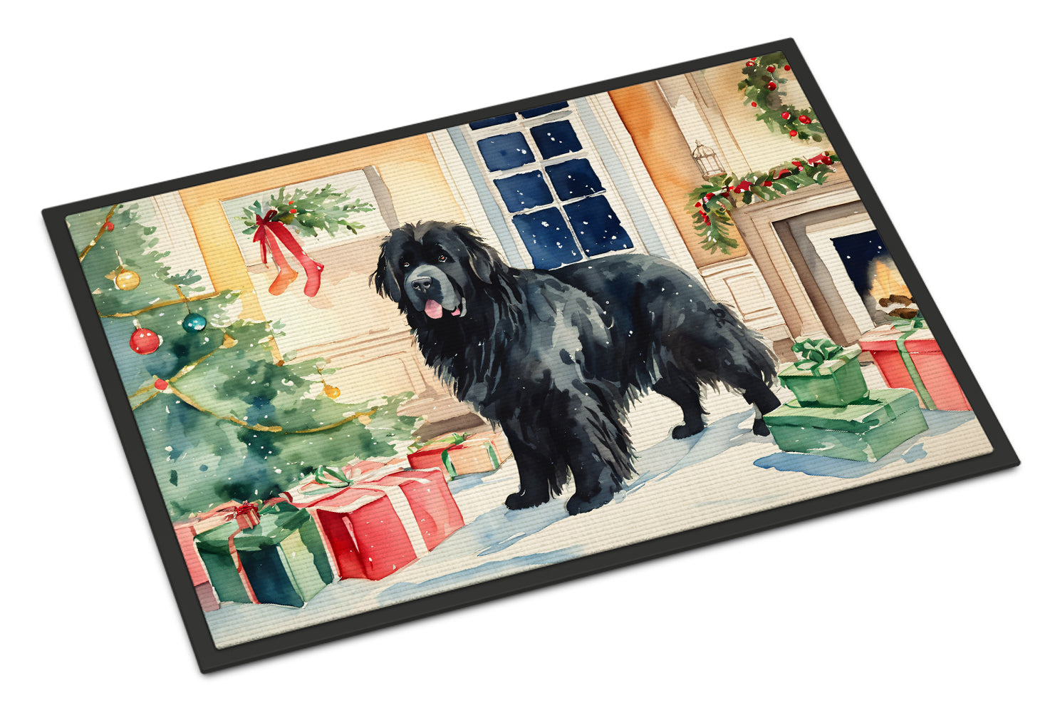 Buy this Newfoundland Cozy Christmas Doormat