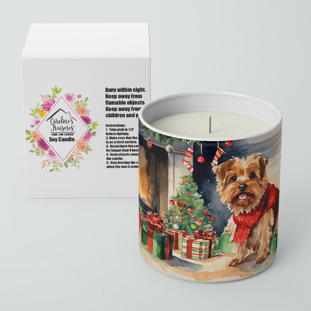 Norfolk Terrier Cozy Christmas Decorative Soy Candle