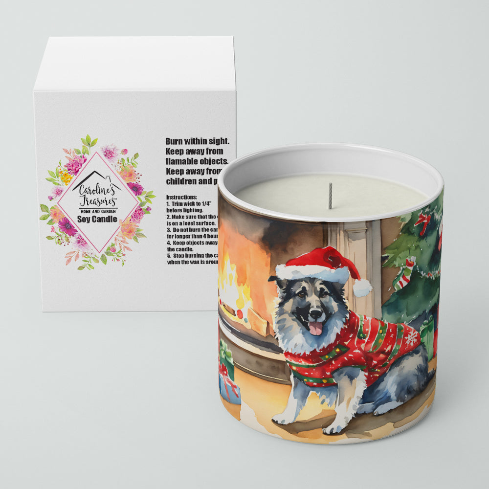 Buy this Norwegian Elkhound Cozy Christmas Decorative Soy Candle