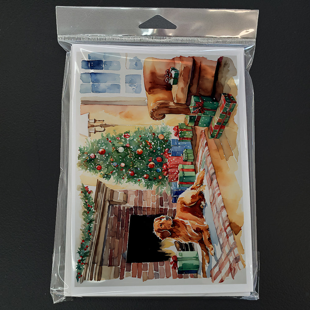 Nova Scotia Duck Tolling Retriever Cozy Christmas Greeting Cards Pack of 8
