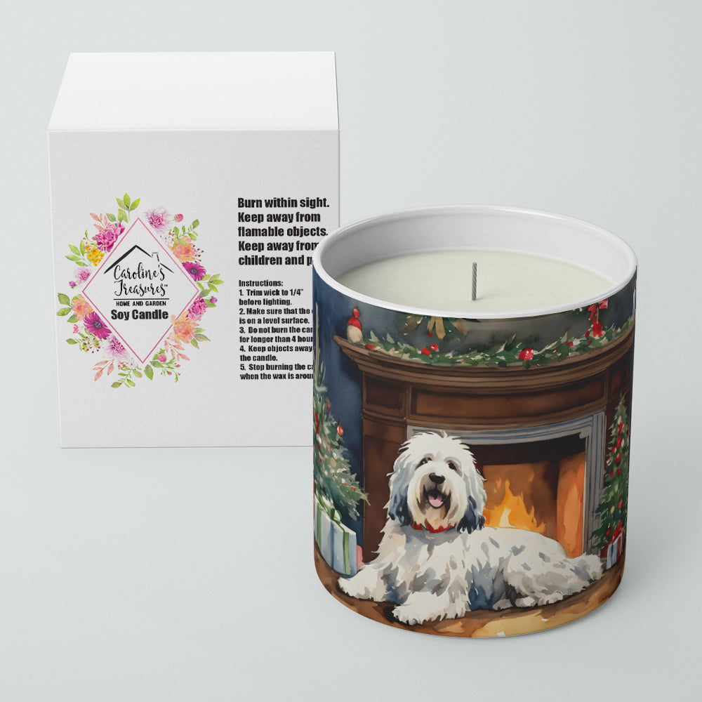 Buy this Old English Sheepdog Cozy Christmas Decorative Soy Candle