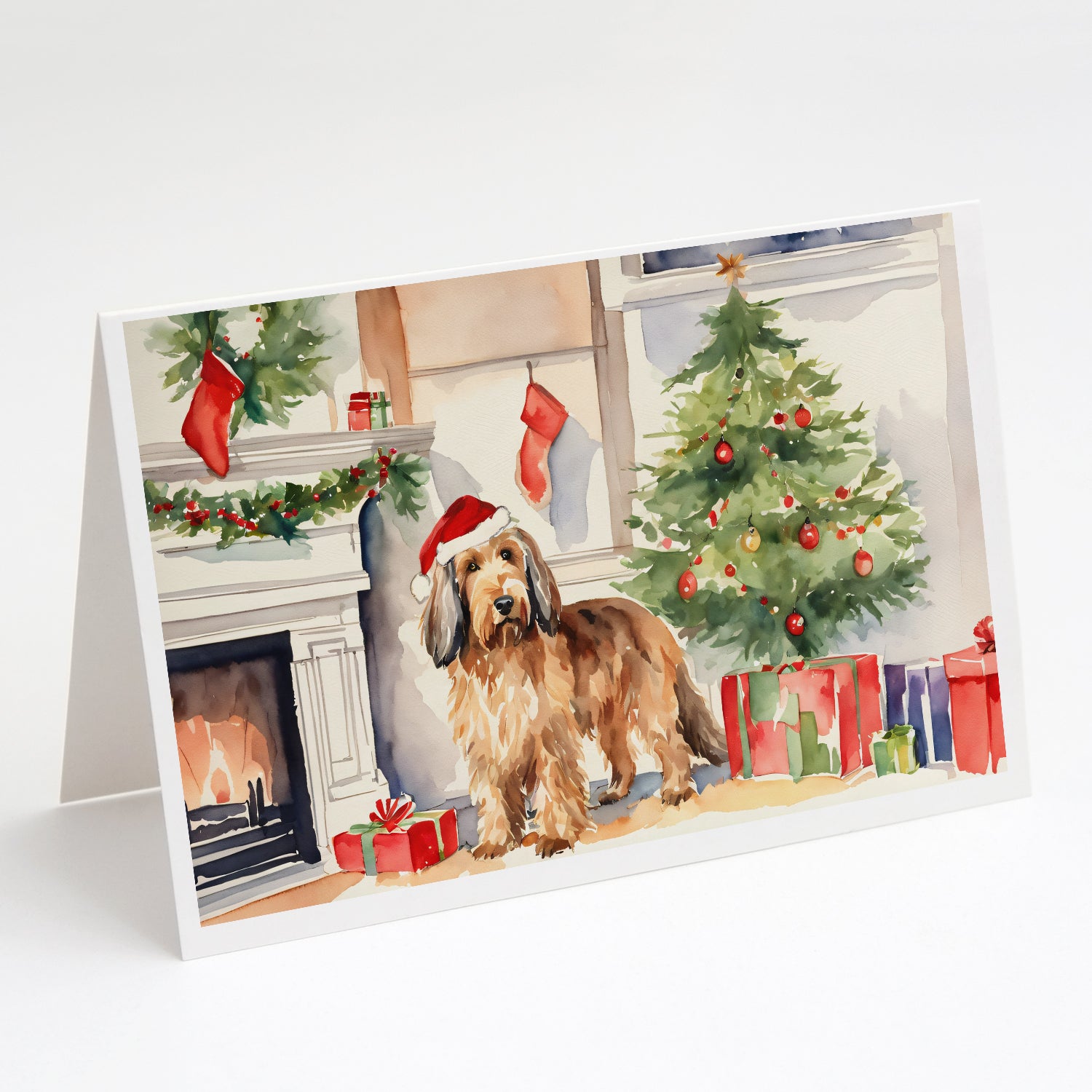 Buy this Otterhound Cozy Christmas Greeting Cards Pack of 8