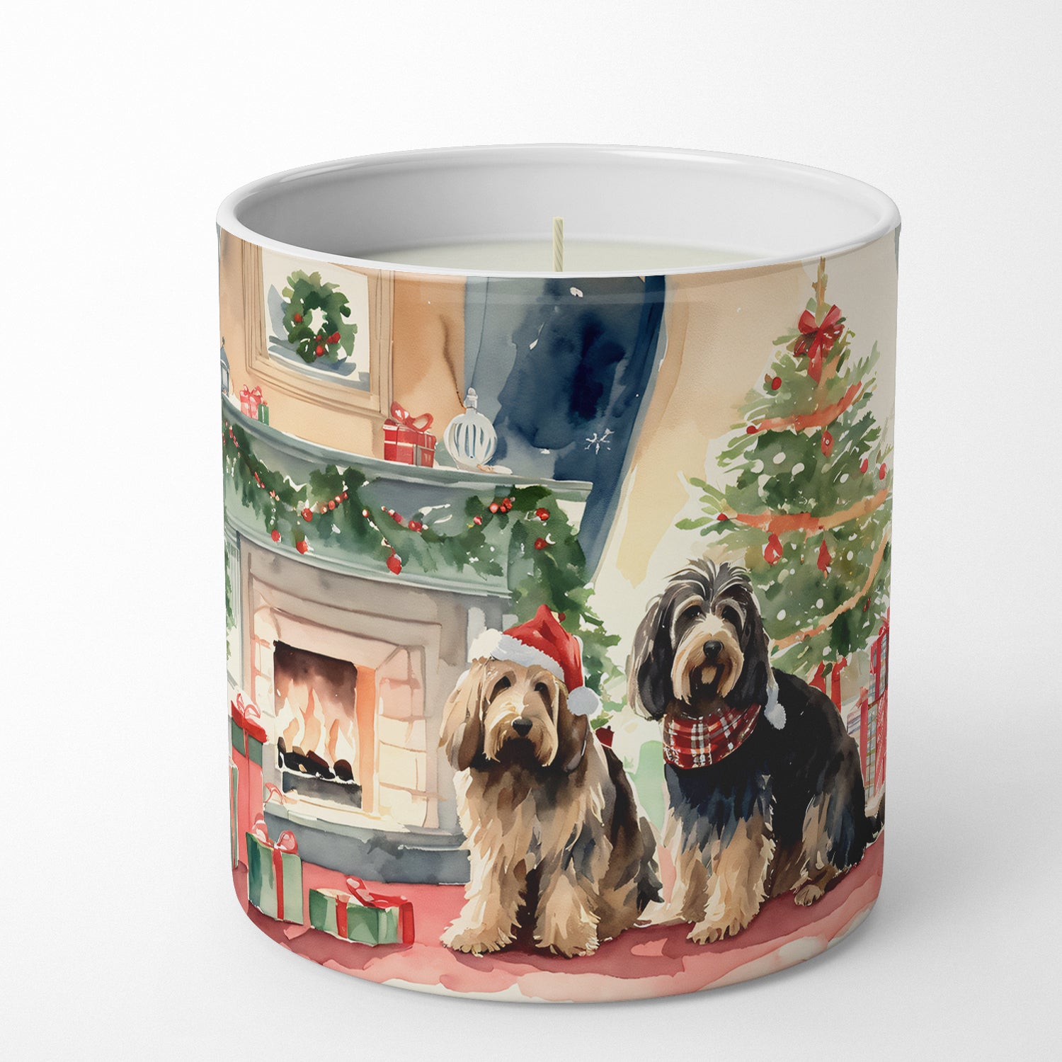 Buy this Otterhound Cozy Christmas Decorative Soy Candle