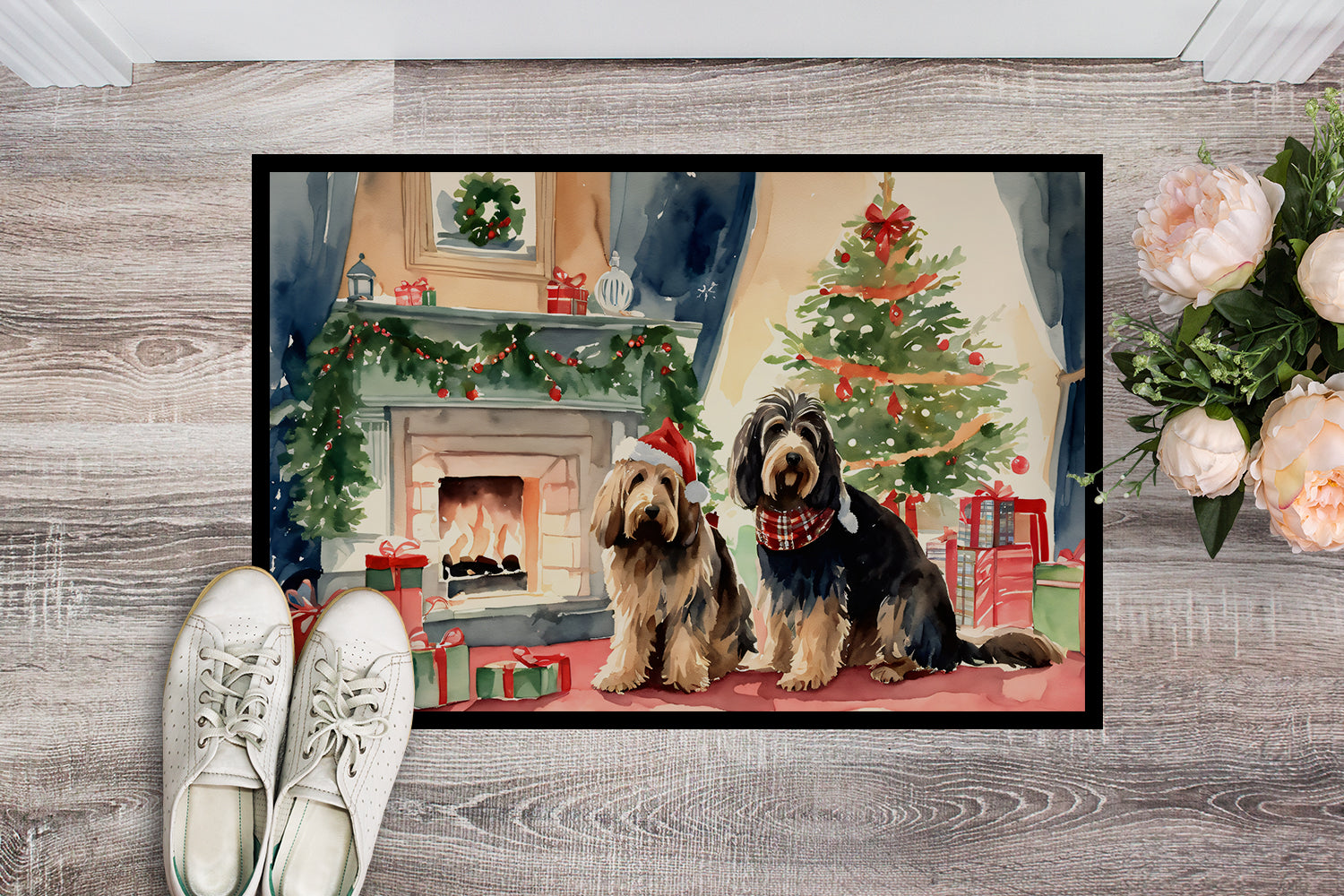 Buy this Otterhound Cozy Christmas Doormat