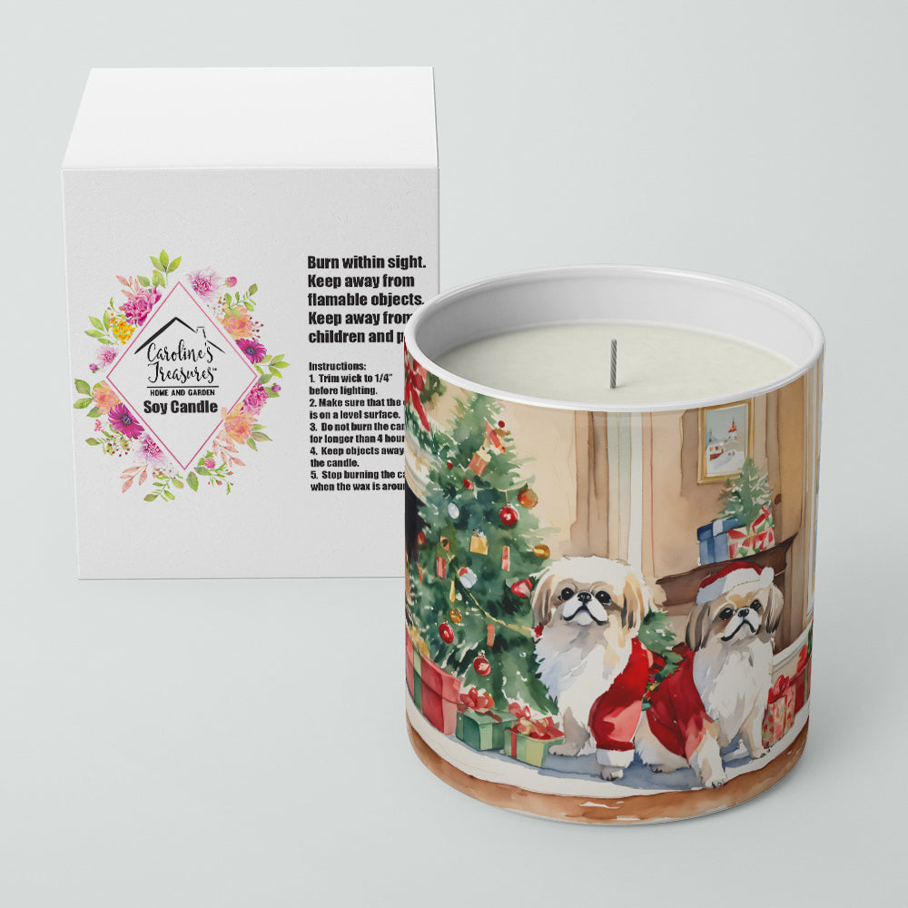 Pekingese Cozy Christmas Decorative Soy Candle