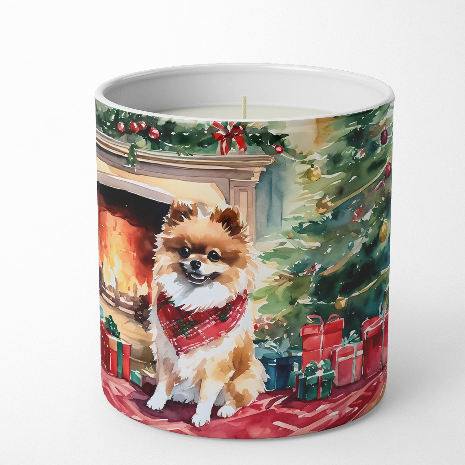Pomeranian Cozy Christmas Decorative Soy Candle