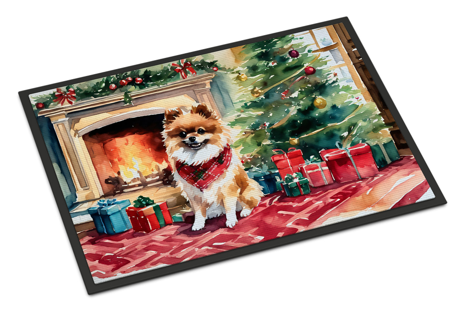 Buy this Pomeranian Cozy Christmas Doormat